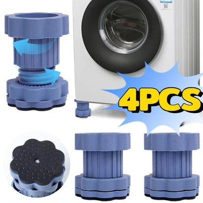 Adjustable Anti-Vibration Washing Machine Pads - Pack of 4